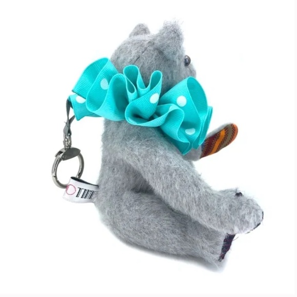 Teddy Bear Bag Charm - "Bubbles" - trick - Keyring - Picture 4 of 4